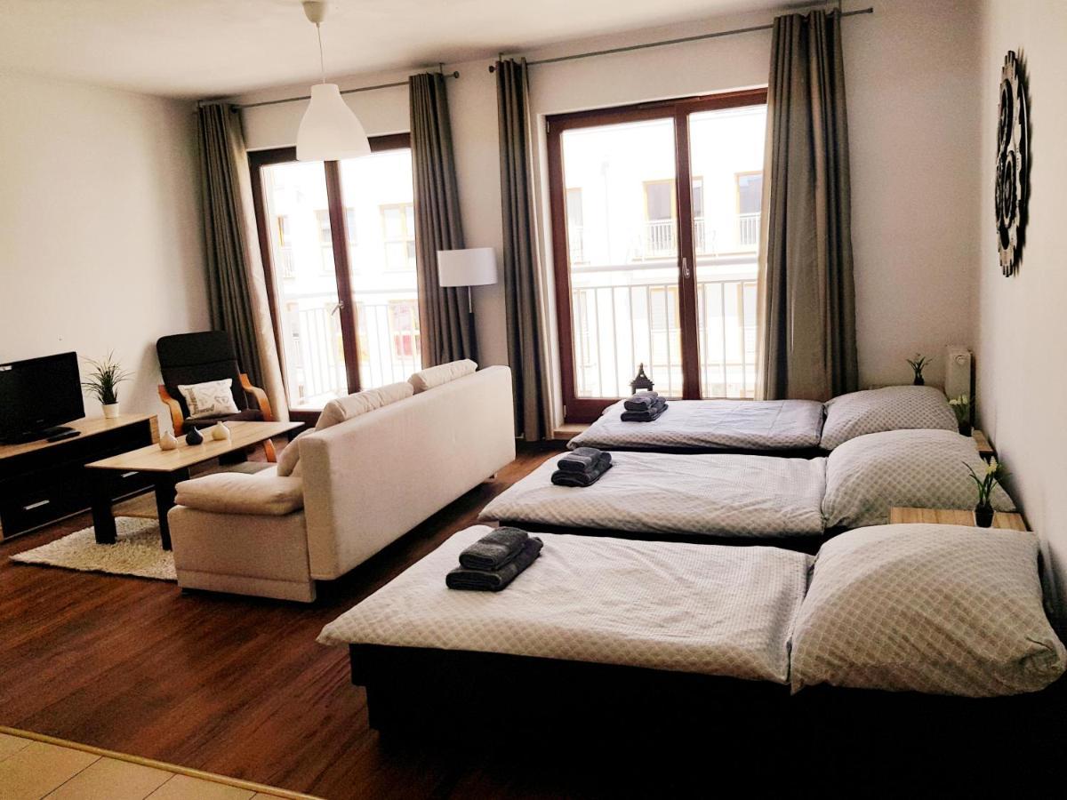 Apt With 6 Single Beds Swinoujscie Bagian luar foto